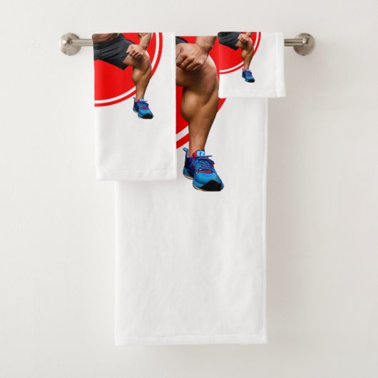 Musculair gebogen bad handdoek (Insitu)