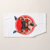 Musculair gebogen bad handdoek (Handdoek)