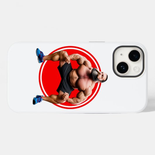 Musculair gebogen Case-Mate iPhone case (Achterkant (horizontaal))