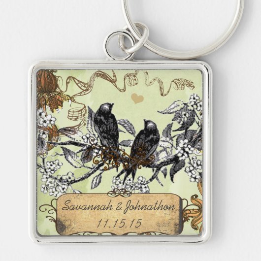 Musculair  Sleutelhanger met hand getekend bloei (Voorkant)