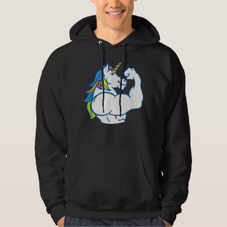 Musculair Unicorn - Funny Magical Fitness Bodybuil Hoodie