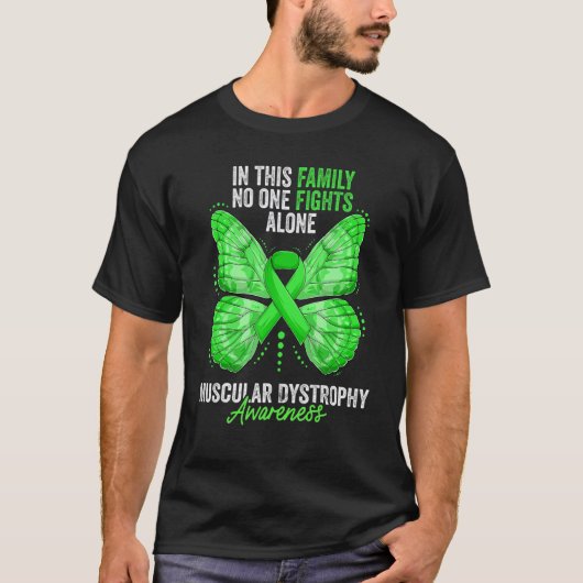 Musculaire dystrofie Bewustmakende Maand Butterfly T-shirt (Voorkant)