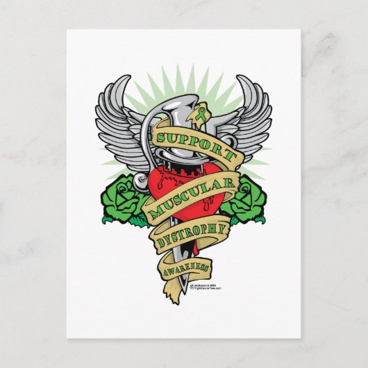 Musculaire dystrofie Dagger Briefkaart (Voorkant)