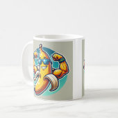 Muscular Banana Mug - Power Up Your Morning! (Devant gauche)