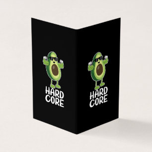Muscular Hardcore Avocado Funny Kaart