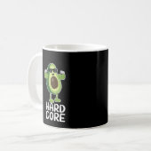 Muscular Hardcore Avocado Funny Koffiemok (Voorkant links)