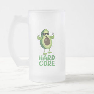 Muscular Hardcore Avocado Funny Matglas Bierpul