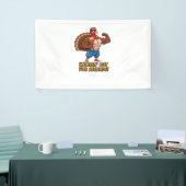 Muscular Turkey Gym Champion Funny Thanksgiving CL Spandoek (Beurs)