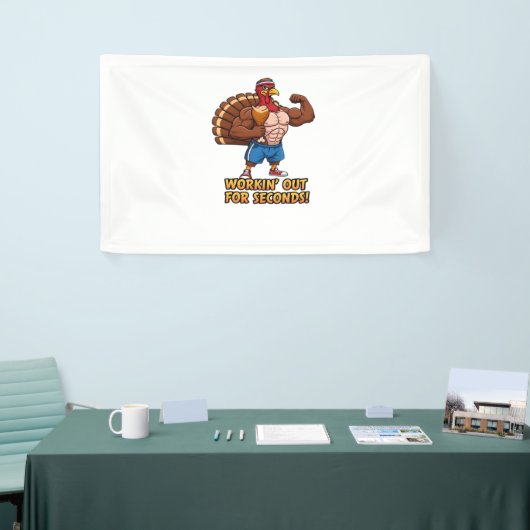 Muscular Turkey Gym Champion Funny Thanksgiving CL Spandoek (Beurs)