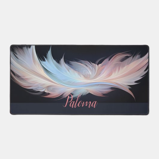 Muse de minuit : Elégante plumes pastel (Recto)