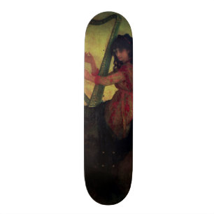 Muse die de Harp speelt Skateboard