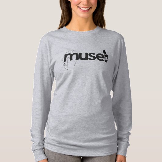 "Muse in Style" T-shirt met lange mouwen (Voorkant)