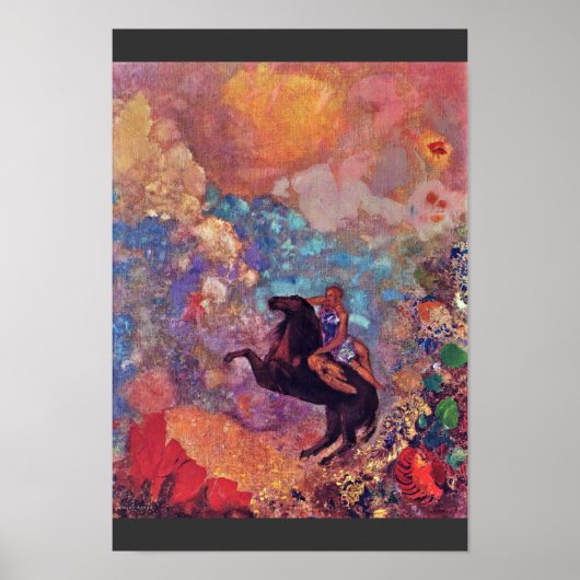 Muse on Pegasus by Redon Odilon (beste kwaliteit) Poster (Voorkant)