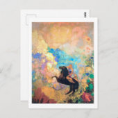 Muse on Pegasus, Redon Briefkaart (Voorkant / Achterkant)