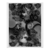 "Muse Sensitive". Poster brillant (Devant)