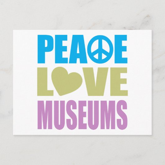 Musea voor vredesliefde briefkaart (Voorkant)