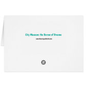 Musée de la ville : le Carte pour notes de Burrow  (Dos Horizontal)