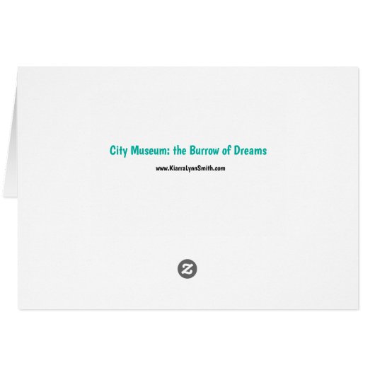 Musée de la ville : le Carte pour notes de Burrow  (Dos Horizontal)