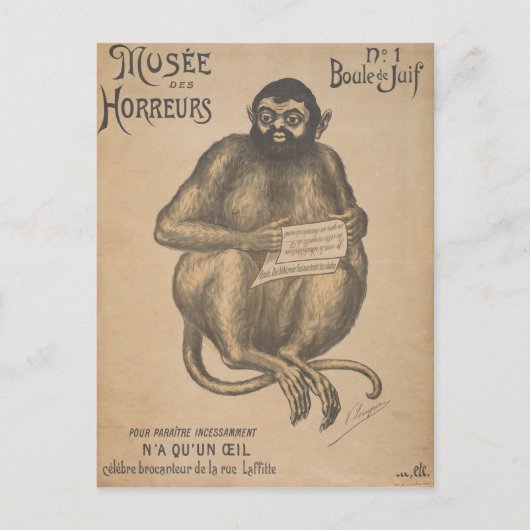 Musee Des Horreurs Rodent Man  Briefkaart (Voorkant)