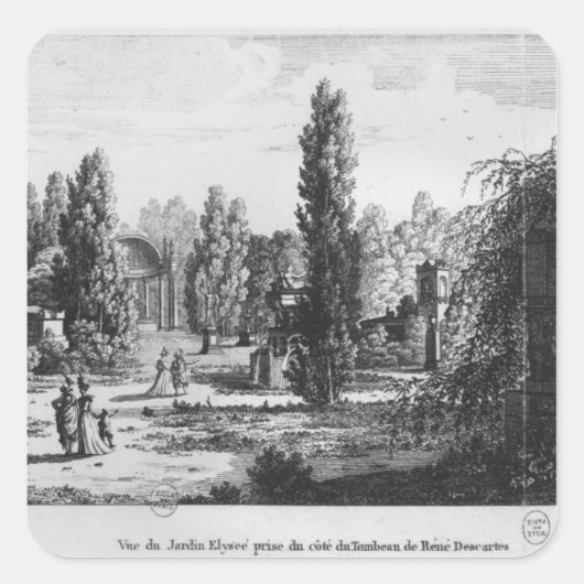 Musee des Monuments Francais, Parijs Vierkante Sticker (Voorkant)