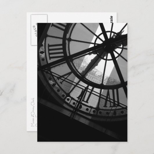 Musee d'Orsay Clock Briefkaart (Voorkant / Achterkant)