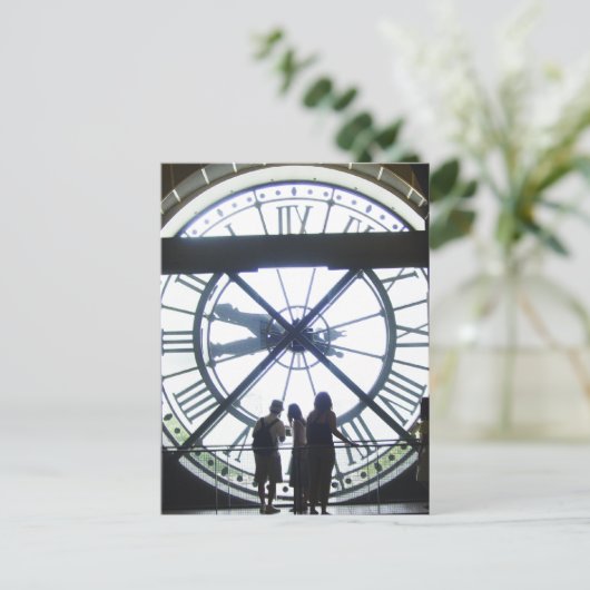 Museé d'Orsay Clock Briefkaart (Staand voorkant)