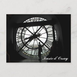 Musée d'Orsay Clock (tekst) Briefkaart
