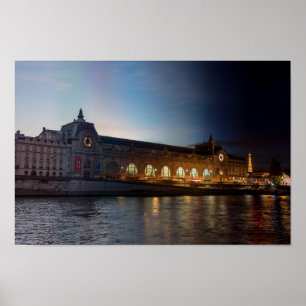 Musee d'Orsay Day to Night Transition - Parijs Poster