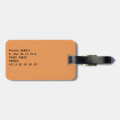 Musée d'Orsay in Parijs 's nachts Bagagelabel (Achterkant horizontaal)