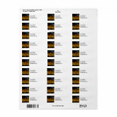 Musée d'Orsay in Parijs 's nachts Etiket (Full Sheet)