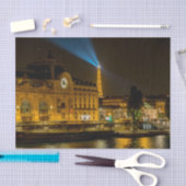 Musée d'Orsay in Parijs 's nachts Tissuepapier (Craft)