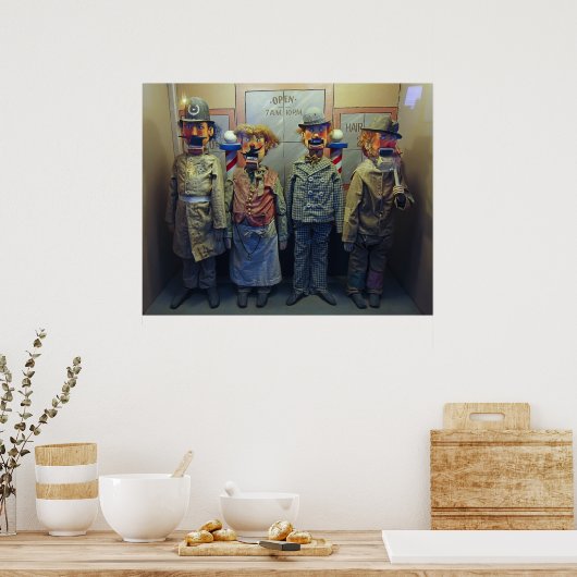 Musee Mecanique Automated Puppets - San Francisco Poster (Keuken)