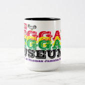 MUSÉE REGGAE Mug à deux tons, 15 oz (Centre)