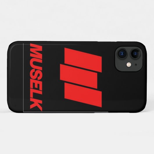 Muselk Logo iPhone Case (Achterkant (horizontaal))