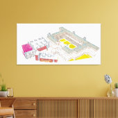 Museo Nacional Centro de Arte Reina Sofia. Canvas Afdruk (Insitu (Woonkamer))