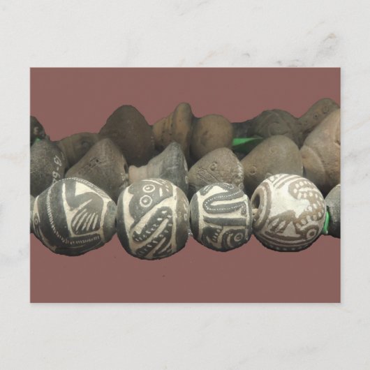 Museum Beads uit Ecuador Briefkaart (Voorkant)