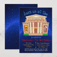 Museum Birthday Party Uitnodiging