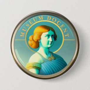 Museum Docent Button