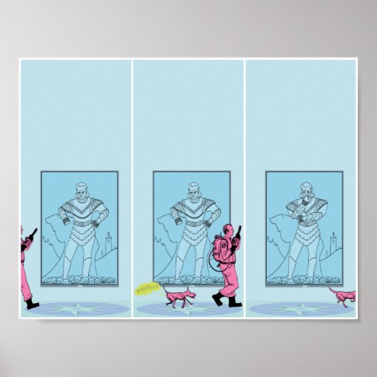 Museum Dog Farts Poster (Voorkant)