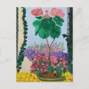 MUSEUM ISLAND BERLIN FLOWERS BRIEFKAART