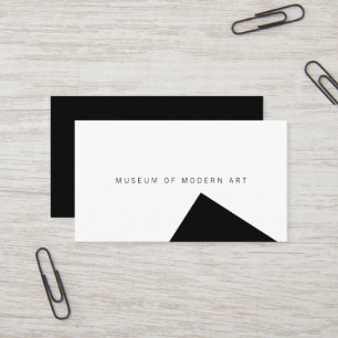 Museum Minimale Hoek Voorkant en Stevige Achterkan Visitekaartje