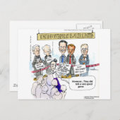 Museum van ex - politieke partijen Funny Gifts & T Briefkaart (Voorkant / Achterkant)