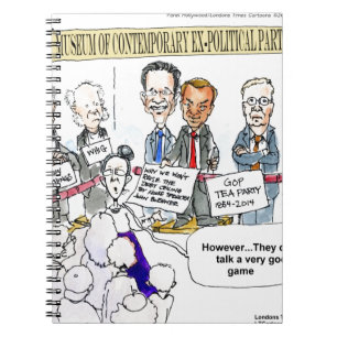 Museum van ex - politieke partijen Funny Gifts & T Notitieboek