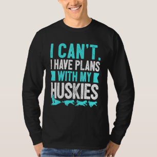 Mushing Alaska sleehond racen Husky T-shirt
