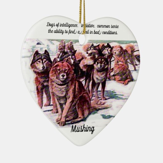 "Mushing" Keramisch Ornament (Rechts)