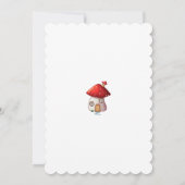 Mushroom Baby shower Invitation Kaart (Achterkant)