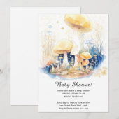 Mushroom Baby shower Invitation Kaart (Voorkant / Achterkant)