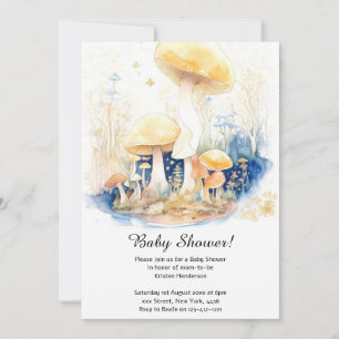Mushroom Baby shower Invitation Kaart