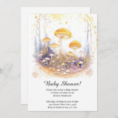 Mushroom Baby shower Invitation Kaart (Voorkant / Achterkant)