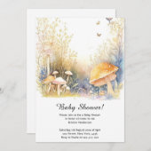 Mushroom Baby shower Invitation Kaart (Voorkant / Achterkant)